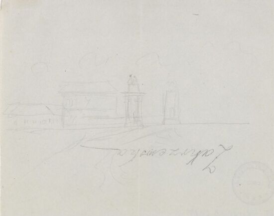 Riss av Zakrzewopalasset sett fra siden