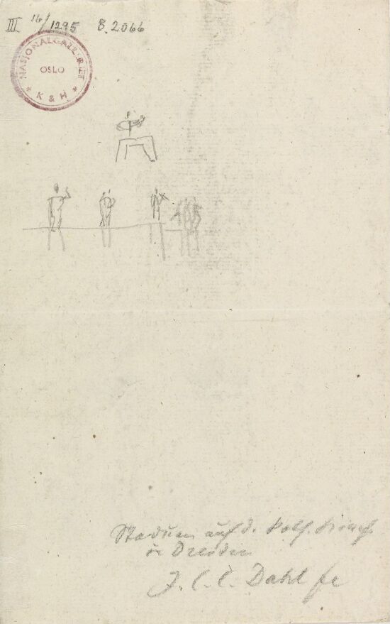 Riss av skulpturrekke