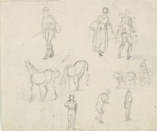 Figur- og hestestudier