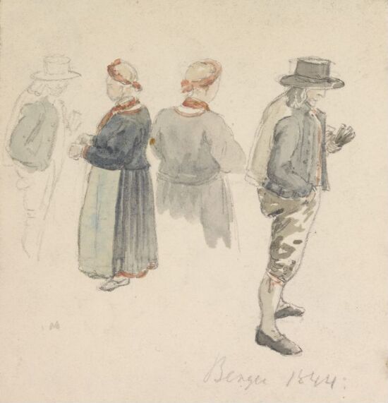 Draktstudier, Bergen