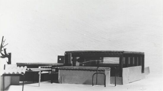 Kroppsøvingsbygg til Midtbyen skole, studiemodell