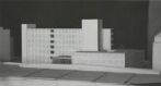 Modell av barneklinikken ved Rikshospitalet, fasade mot nordvest