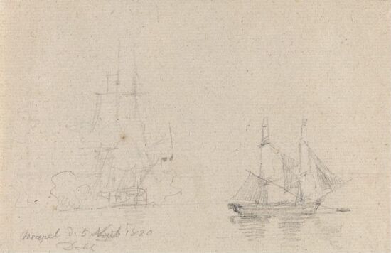 To seilskuter utenfor Napoli