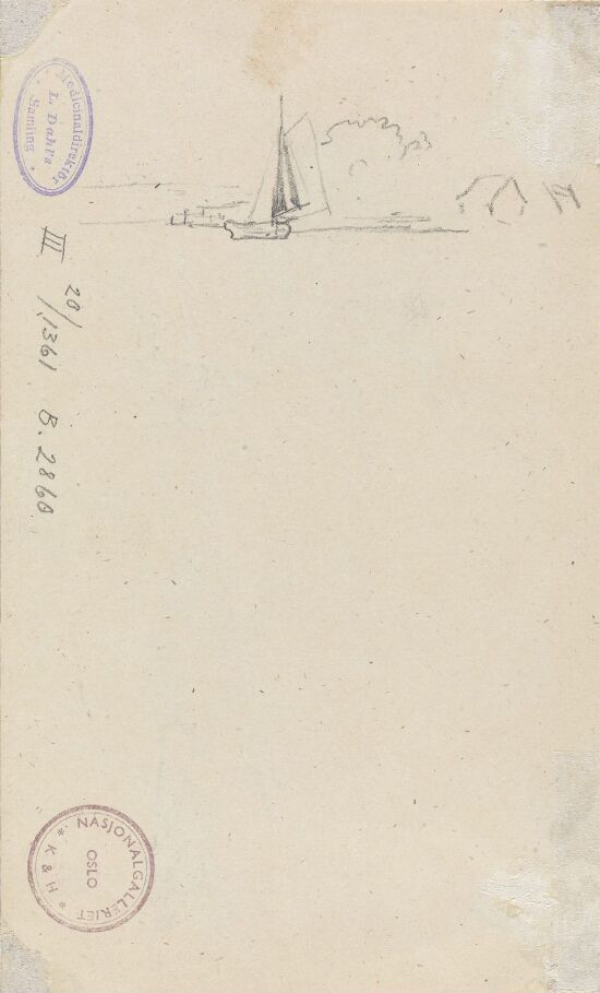 Seilbåt på fjorden