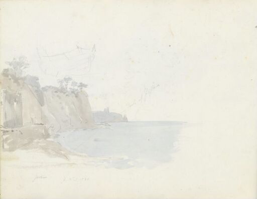 Båt på land; Stranden ved Casamicciola