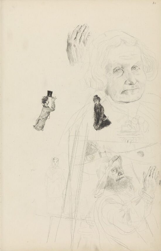 Figur- og portrettstudier; Babord litt