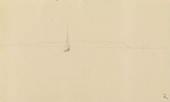 Segelboote vor der Nordküste von Hiddensee