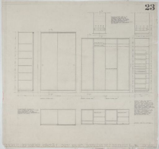 Sverre Fehn, Per Schreiner, Villa Schreiner. Skjema av skap