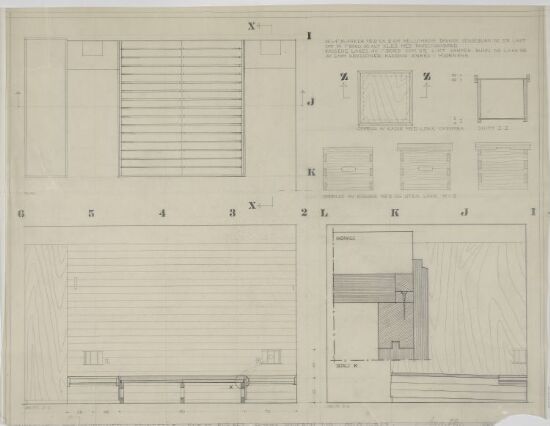 Villa Schreiner. Skjema av soverom.