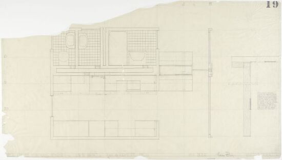 Villa Schreiner. Plan av kjerne.