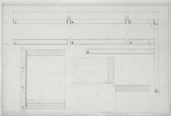 Villa Schreiner. Bokhyller.