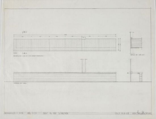 Villa Schreiner. Benkeplate i stua.