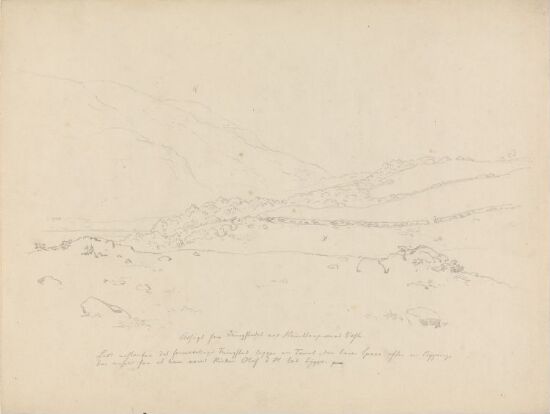 Utsikt fra tingstedet ved Hundorp mot vest