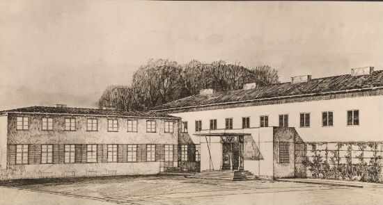 Forslag til ny hovedbygning på Skaugum gård