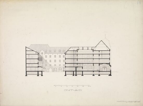"Christiania" Nytt posthus i Kristiania, snitt