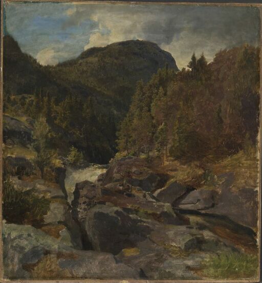 Landscape with Waterfall