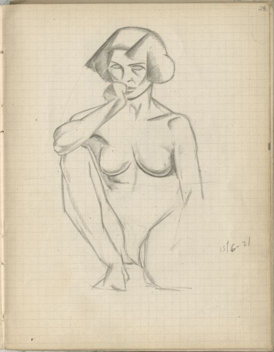 Seated female Nude