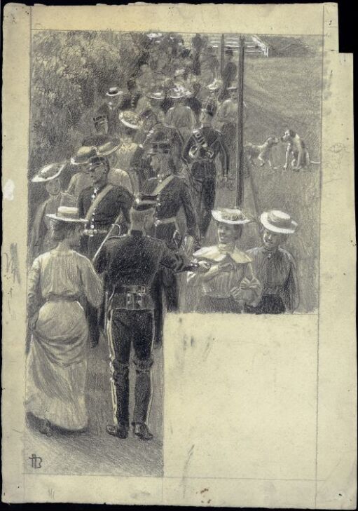 Couples promenading