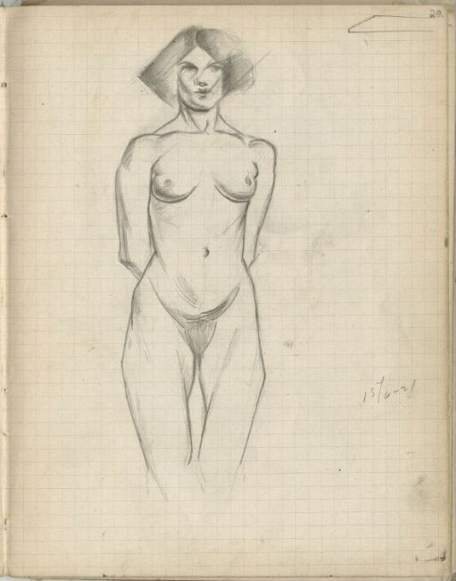 Standing female Nude