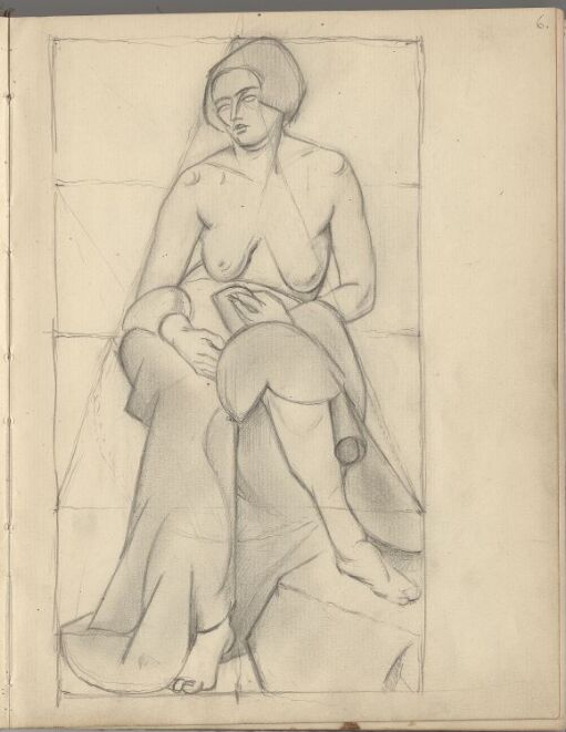 Seated female Nude