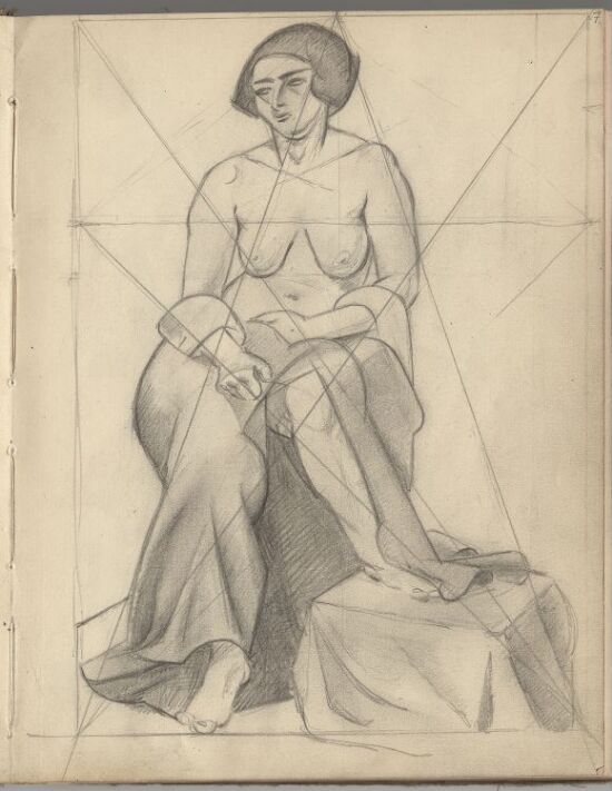 Seated female Nude