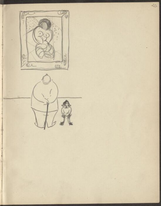 A Man and a little Boy at an Exhibition