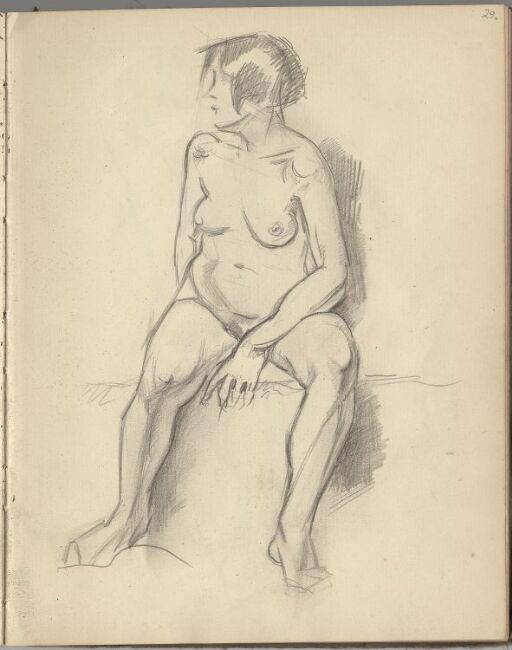 Seated female Nude