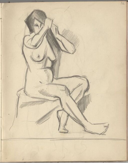 Seated female Nude