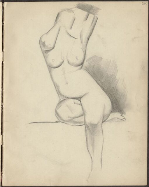 Seated female Nude