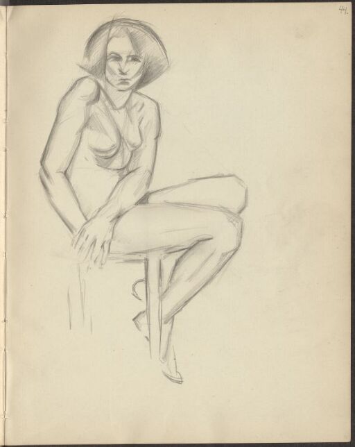 Seated female Nude