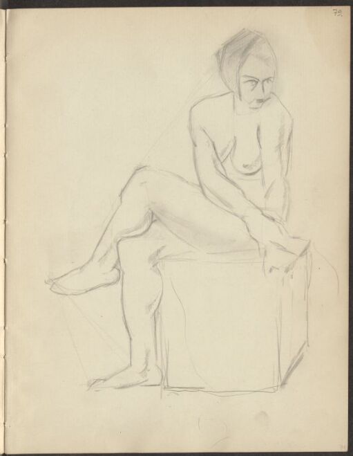 Seated female Nude