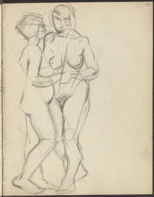 Two standing female Nudes