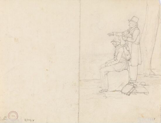 To menn som betrakter utsikten