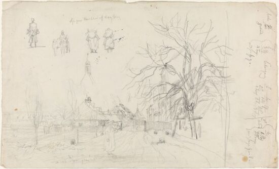 Bygate og figurstudier