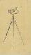 Landmålerinstrument på tre ben
