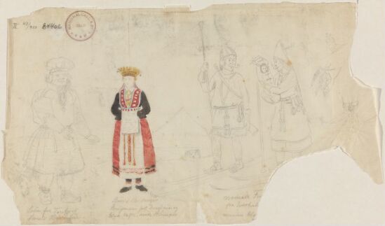 Draktstudier fra Tanafjord, Hardanger og Trondheim