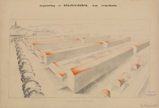 Utkast til regulering av Klosterdalen, perspektiv