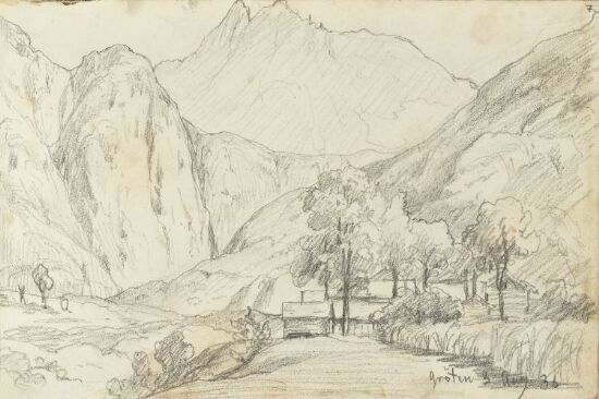 Romsdalen mot Vingetindene, sett fra Grytten