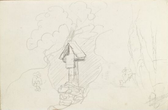 Sinclairstøtten ved Kringen; landskap