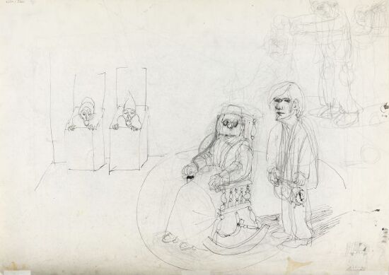 Scene fra "Sluttspel" av Samuel Beckett