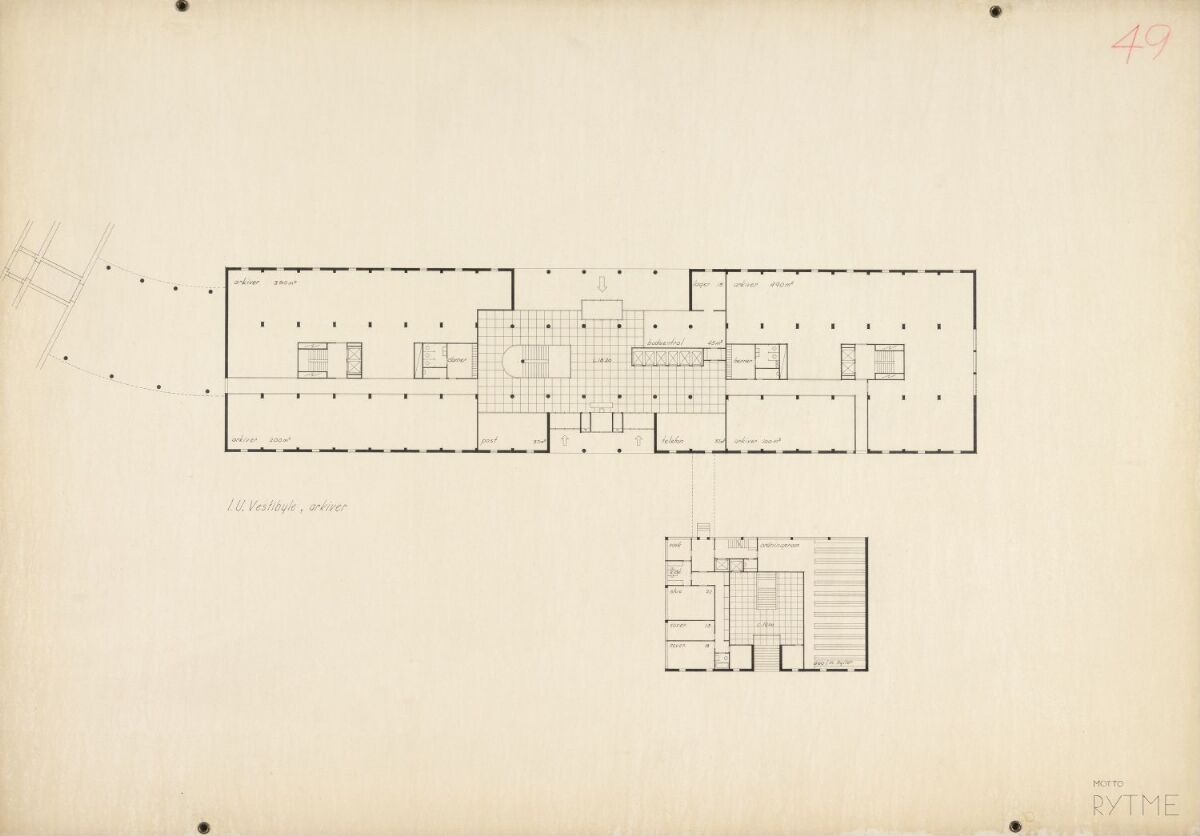 Ove Bang, Øivin Holst Grimsgaard, Rytme. Regjeringsbygning