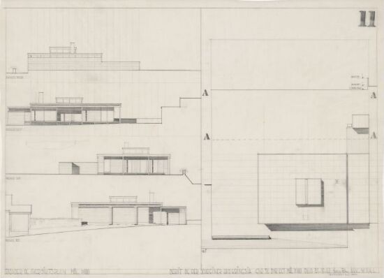Villa Schreiner. Fasadeoppriss.