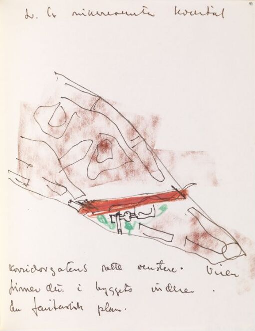 Studie av kvartal planlagt av Le Corbusier
