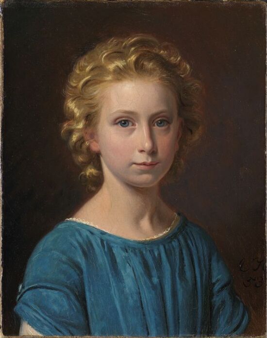 Margrethe Vullum som barn (f. Lehmann)