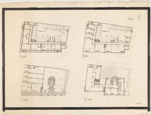 L. Utkast til Dovregården. Plan