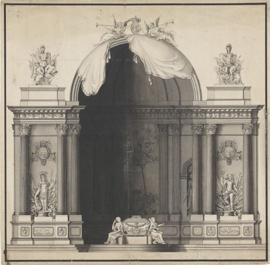 Utkast til gravmonument for Christian IV