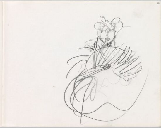 Kvinnelig rollefigur med vifte