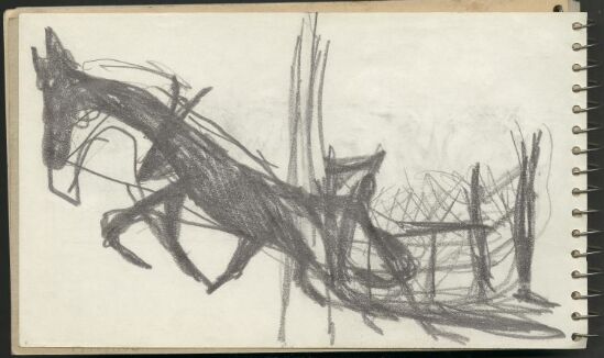 Hest, slede og figur