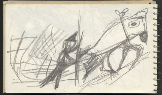 Hest, slede og figur