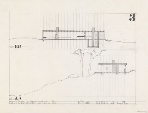 Villa Wessel. Snitt.